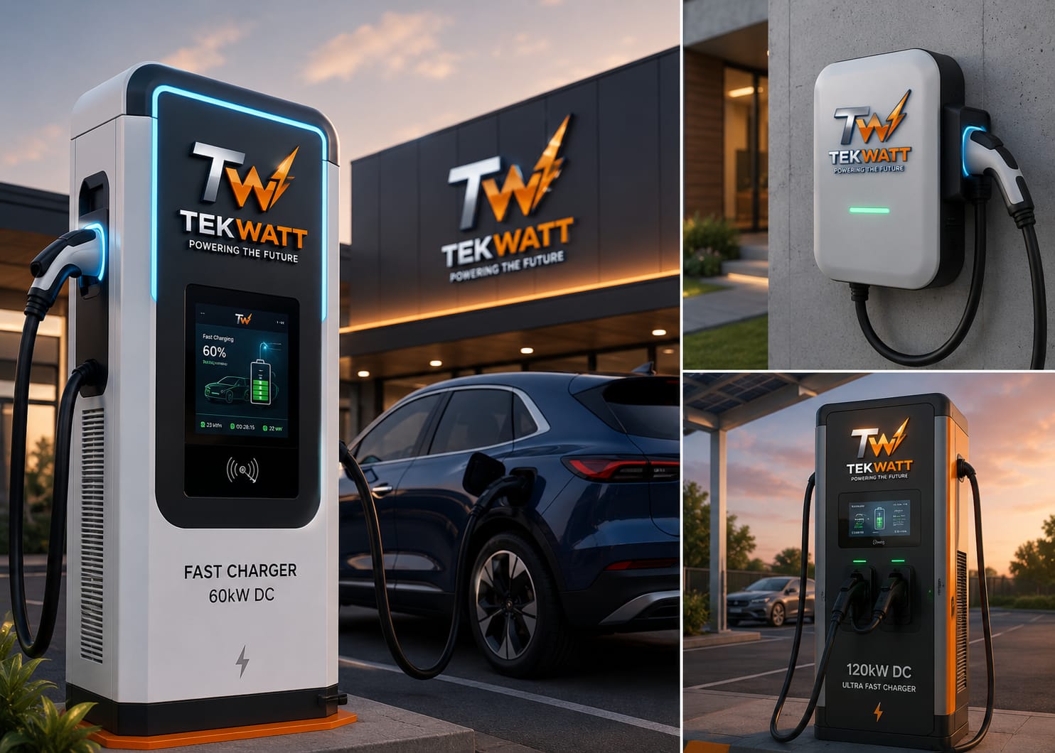 TekWatt AC and DC EV charging solutions